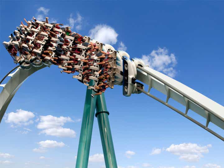 Rollercoaster at Busch Gardens near Williamsburg Resort.