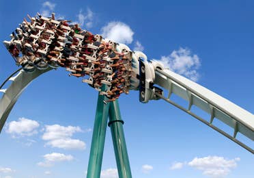 Rollercoaster at Busch Gardens near Williamsburg Resort.