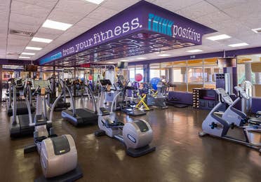 Fitness center with treadmills, ellipticals, weights and yoga balls at The Royal Haciendas in Playa del Carmen, Mexico.