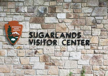 Sugarlands Visitor Center sign