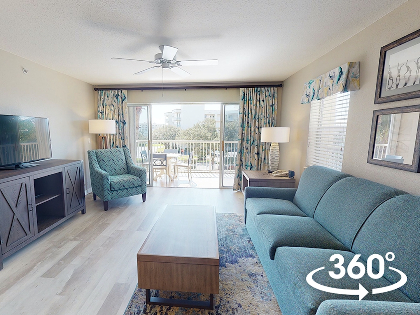 Two-bedroom villa at Cape Canaveral Beach Resort.