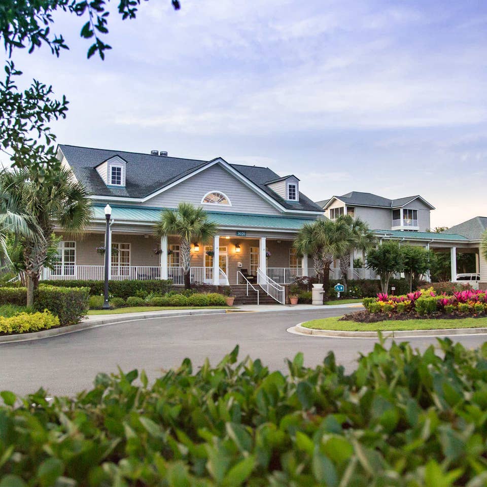 Exterior view of the check-in area at South Beach Resort