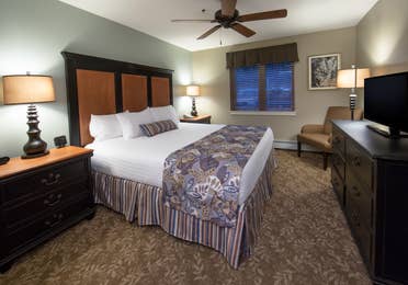 Bedroom in a villa at Mount Ascutney Resort in Brownsville, VT