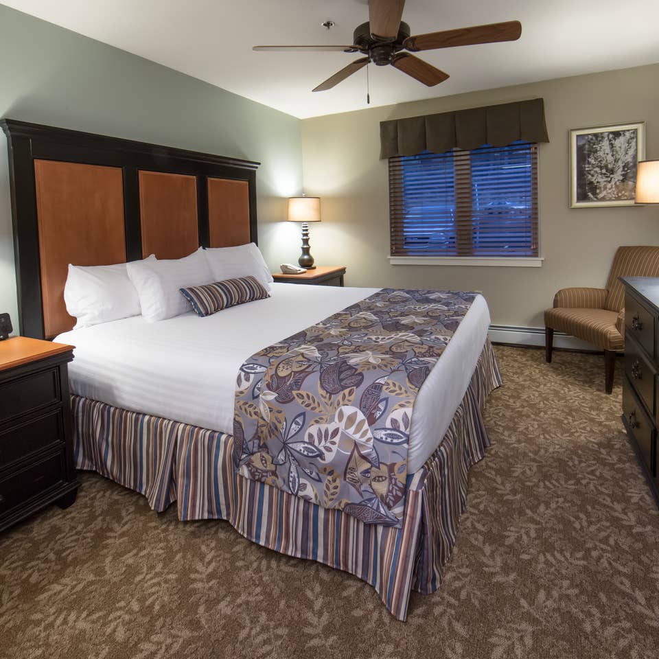 Bedroom in a villa at Mount Ascutney Resort in Brownsville, VT