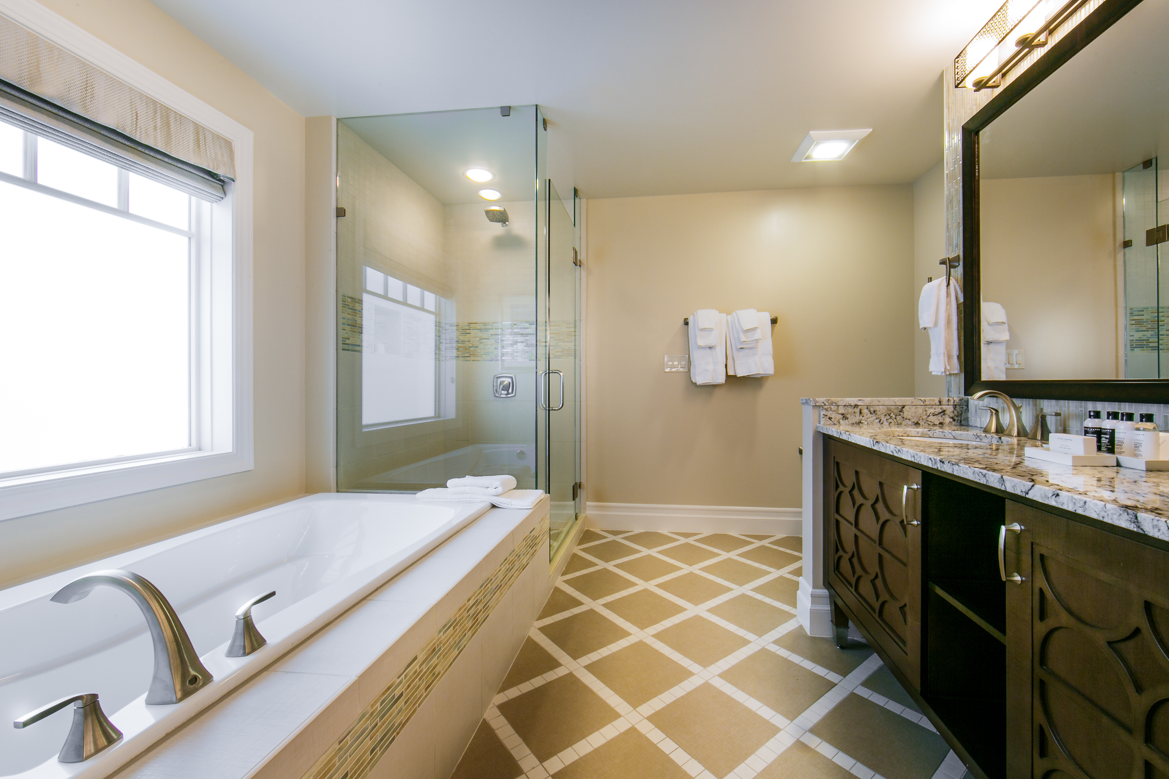 Bathroom in a three-bedroom Signature Collection villa at South Beach Resort