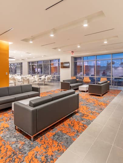 Cafeteria seating at the HCV Corporate Office