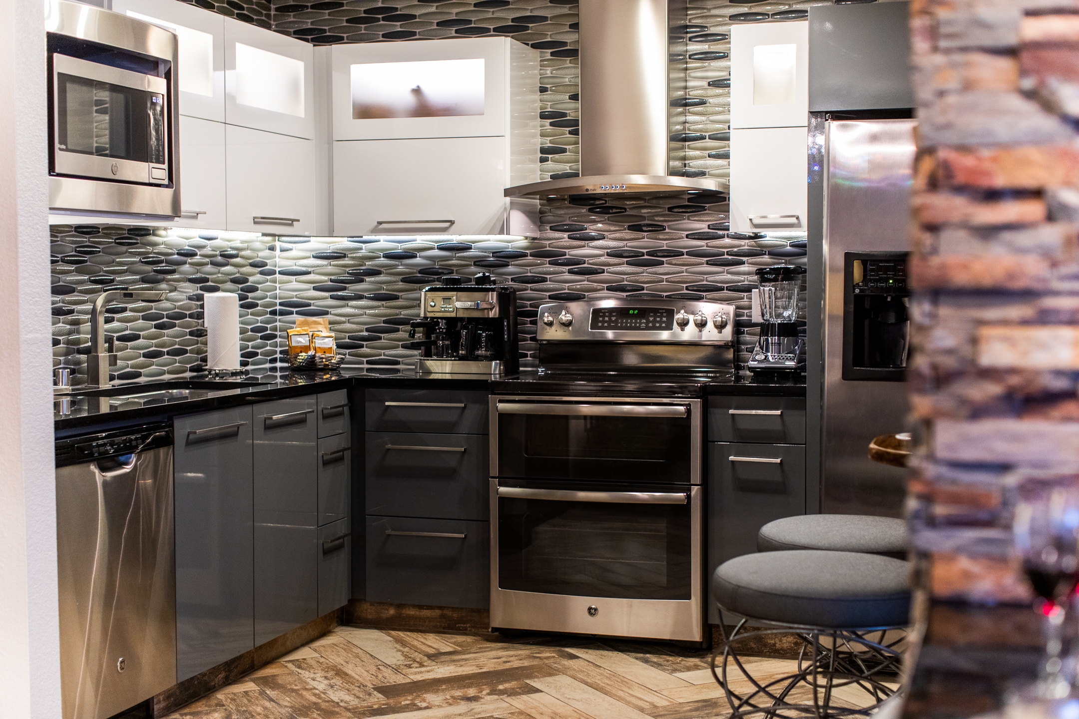 Kitchen in a studio Signature Villa at Desert Club Resort in Las Vegas