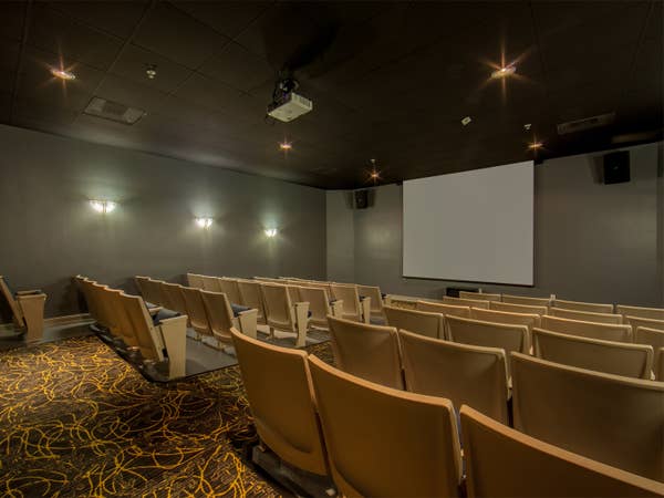 Movie theater at Cape Canaveral Beach Resort.