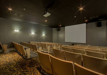 Movie theater at Cape Canaveral Beach Resort.