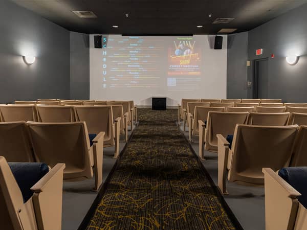 Movie theater at Cape Canaveral Beach Resort.