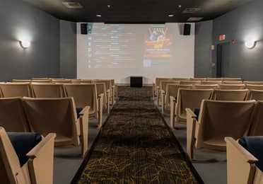 Movie theater at Cape Canaveral Beach Resort.
