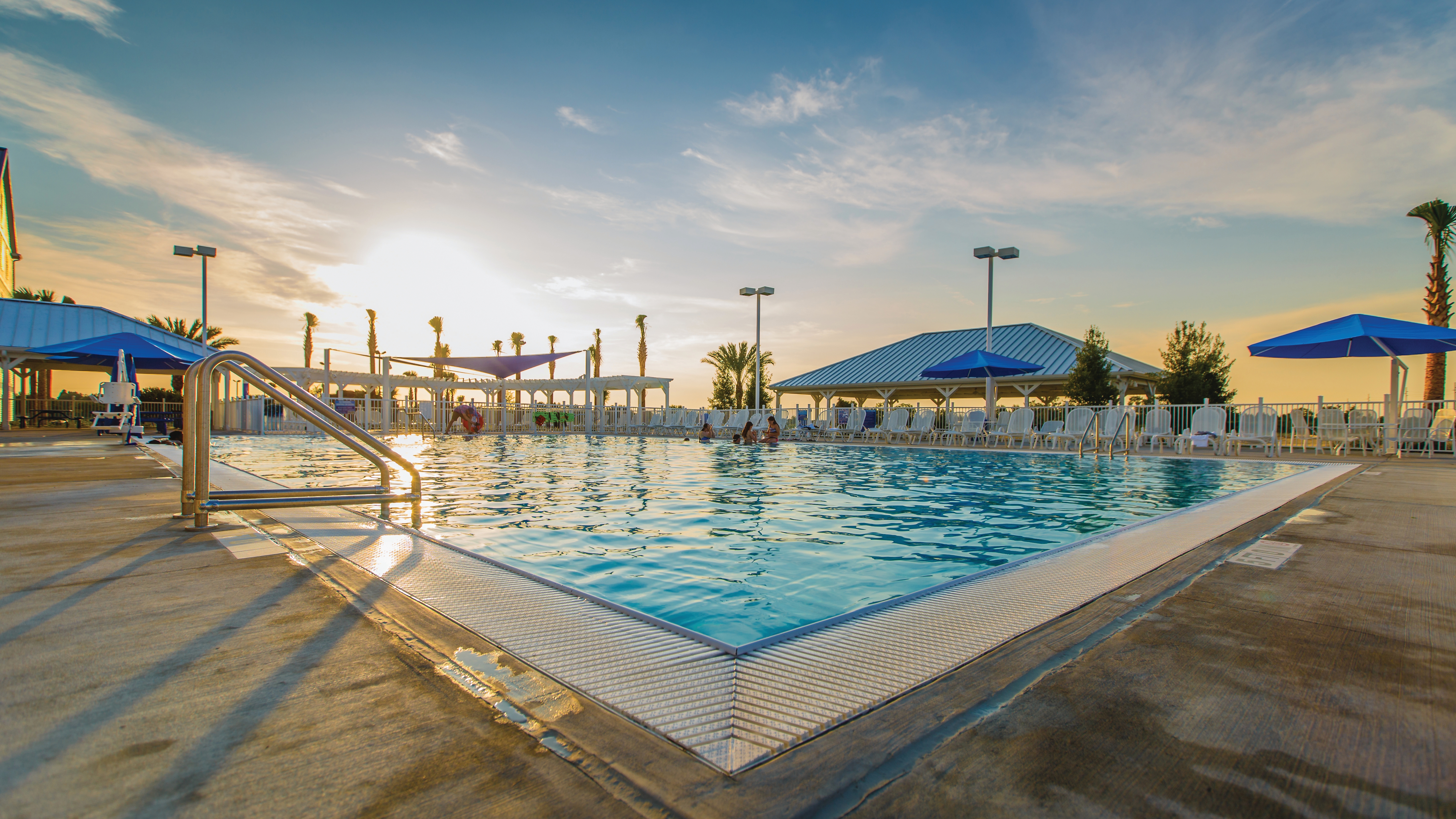 Outdoor swimming pool at Orlando Breeze Resort in Florida.