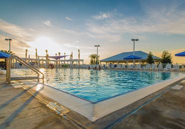 Outdoor swimming pool at Orlando Breeze Resort in Florida.