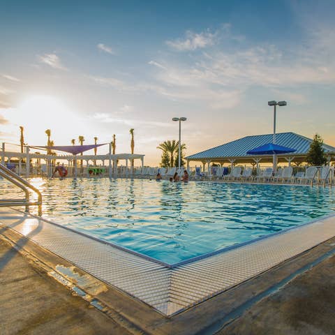 Outdoor swimming pool at Orlando Breeze Resort in Florida.