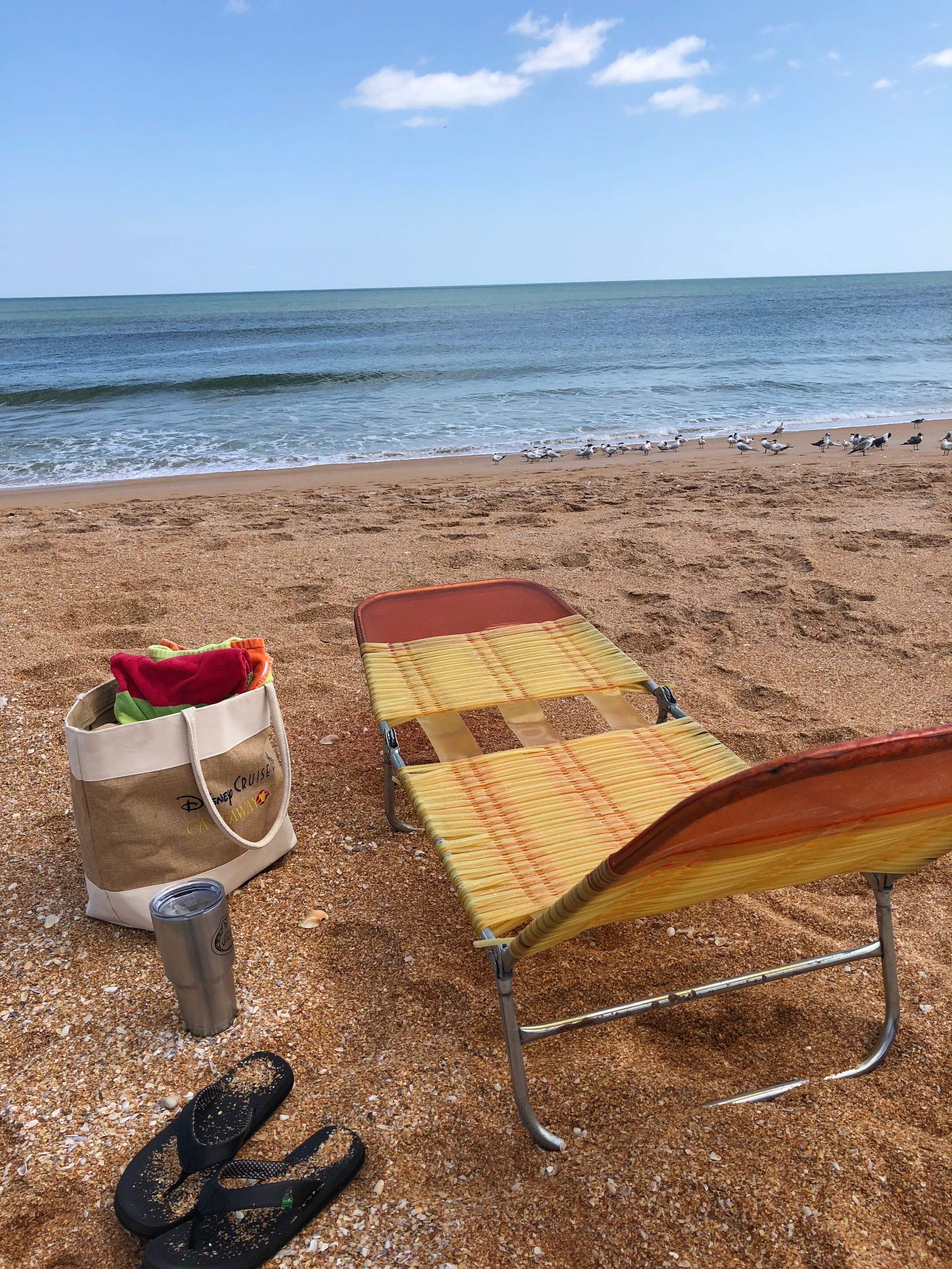 Chair on Daytona Beach