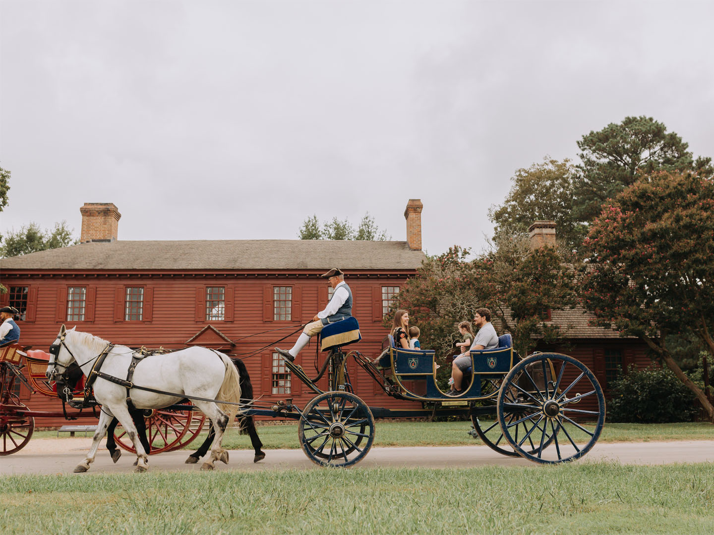 Horse carriage rides at Colonial Williamsburg near Williamsburg Resort.