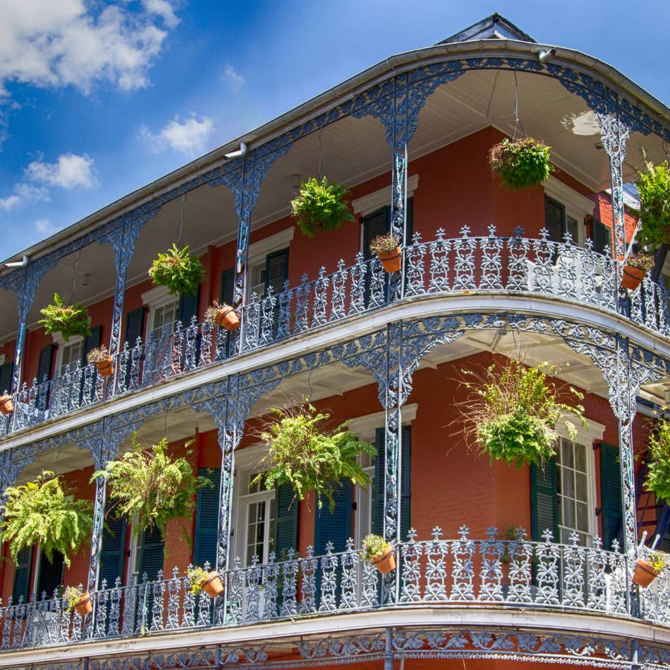 Local buildings near New Orleans Resort in Louisiana.