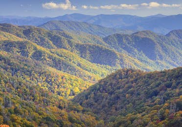 Aerial view of the Smoky Mountains