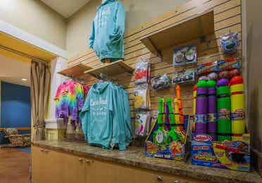 Marketplace with souvenirs at Cape Canaveral Beach Resort.