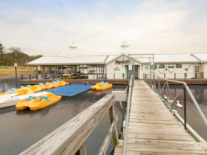 Marina at Villages Resort in Flint, Texas.