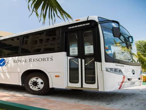 Royal Resorts shuttle bus.