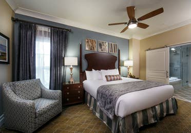 Master bedroom in a Signature Collection villa at South Beach Resort