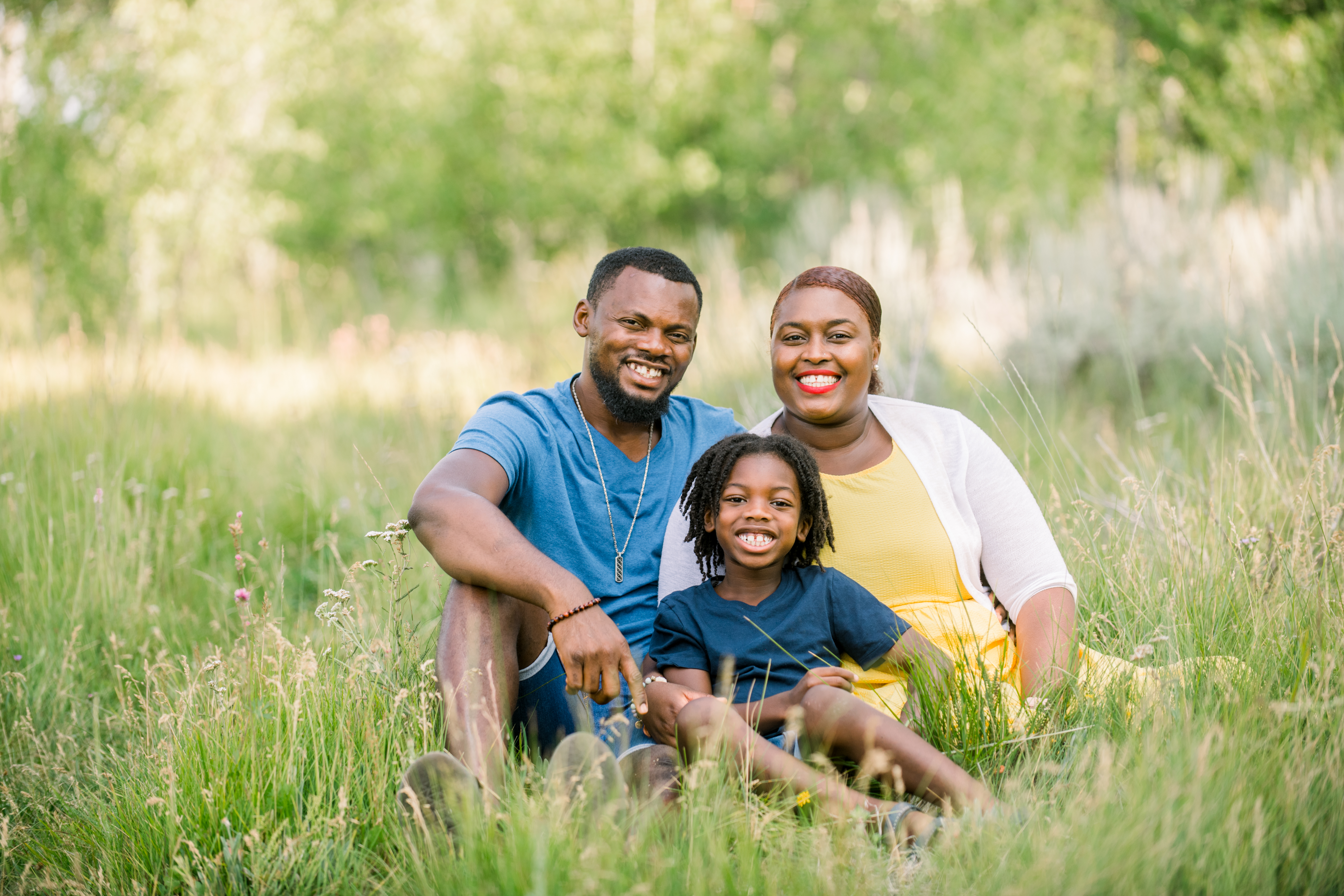 Karen and her family at Tahoe Meadows