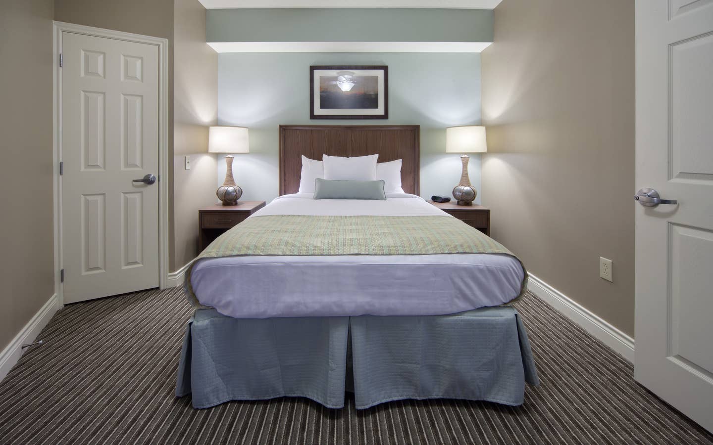 Guest bedroom in a villa at Galveston Beach Resort