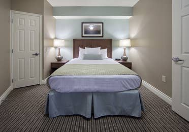 Guest bedroom in a villa at Galveston Beach Resort