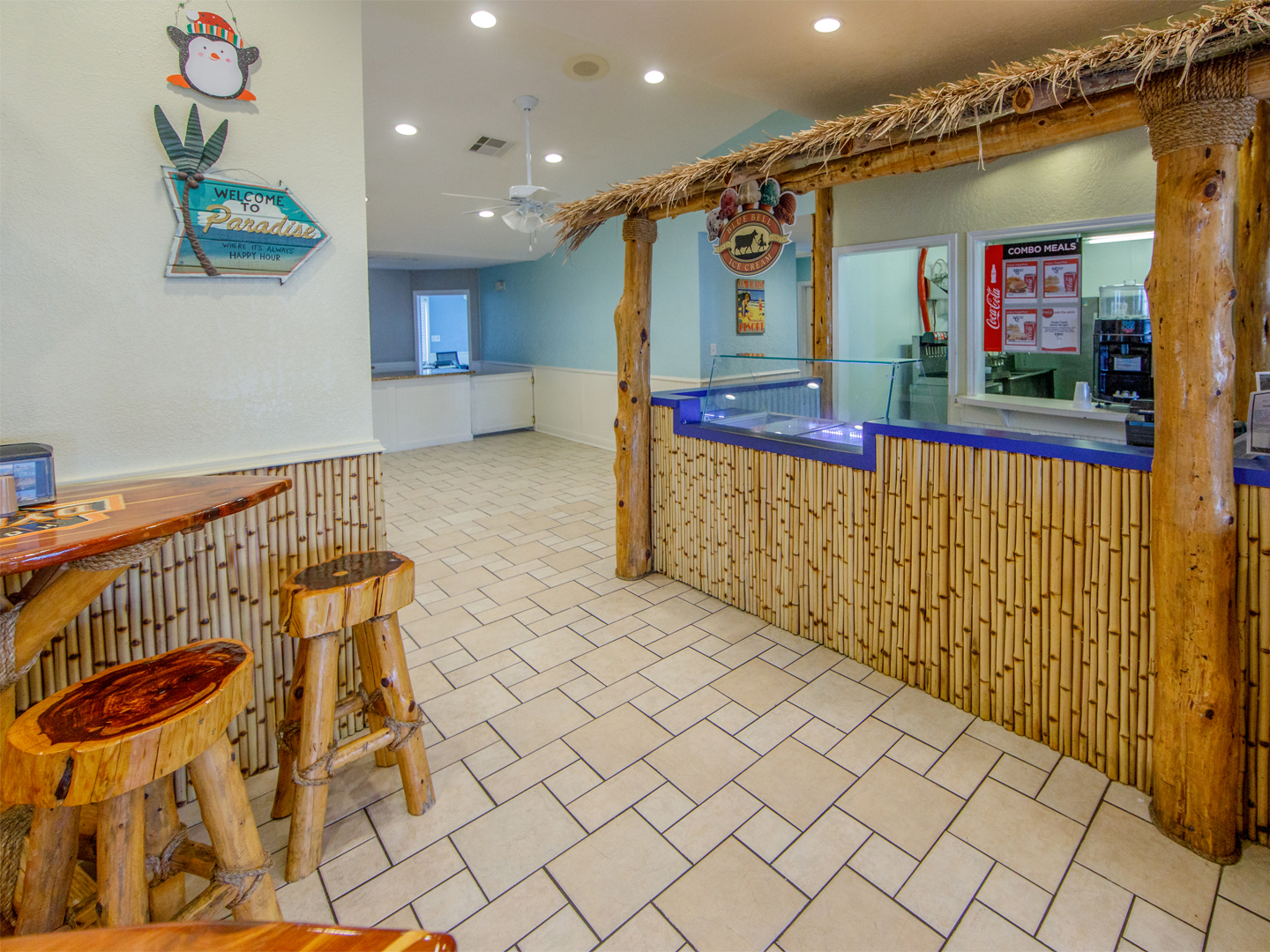 Seaside Snack Bar in Galveston Seaside Resort.