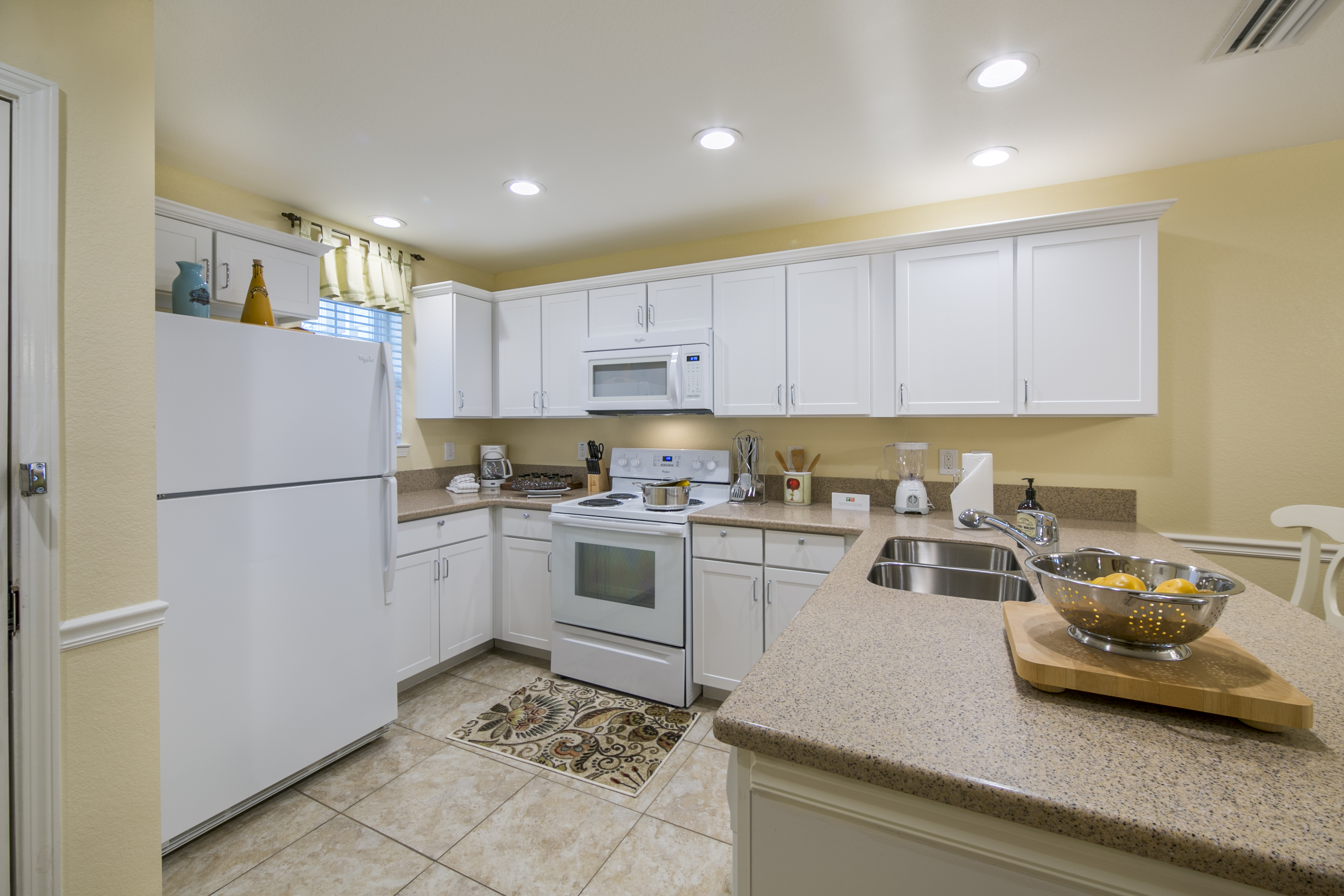 Kitchen in a three-bedroom villa at Villages Resort