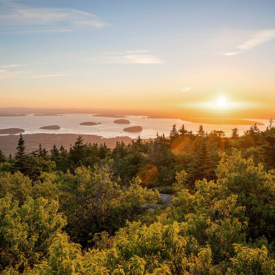 Sunrise at Cadillac Mountain, Acadia National Park