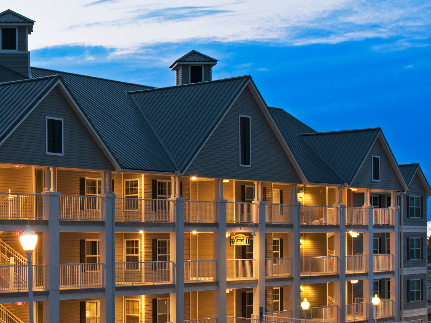 Property building at Hill Country Resort in Canyon Lake, Texas.