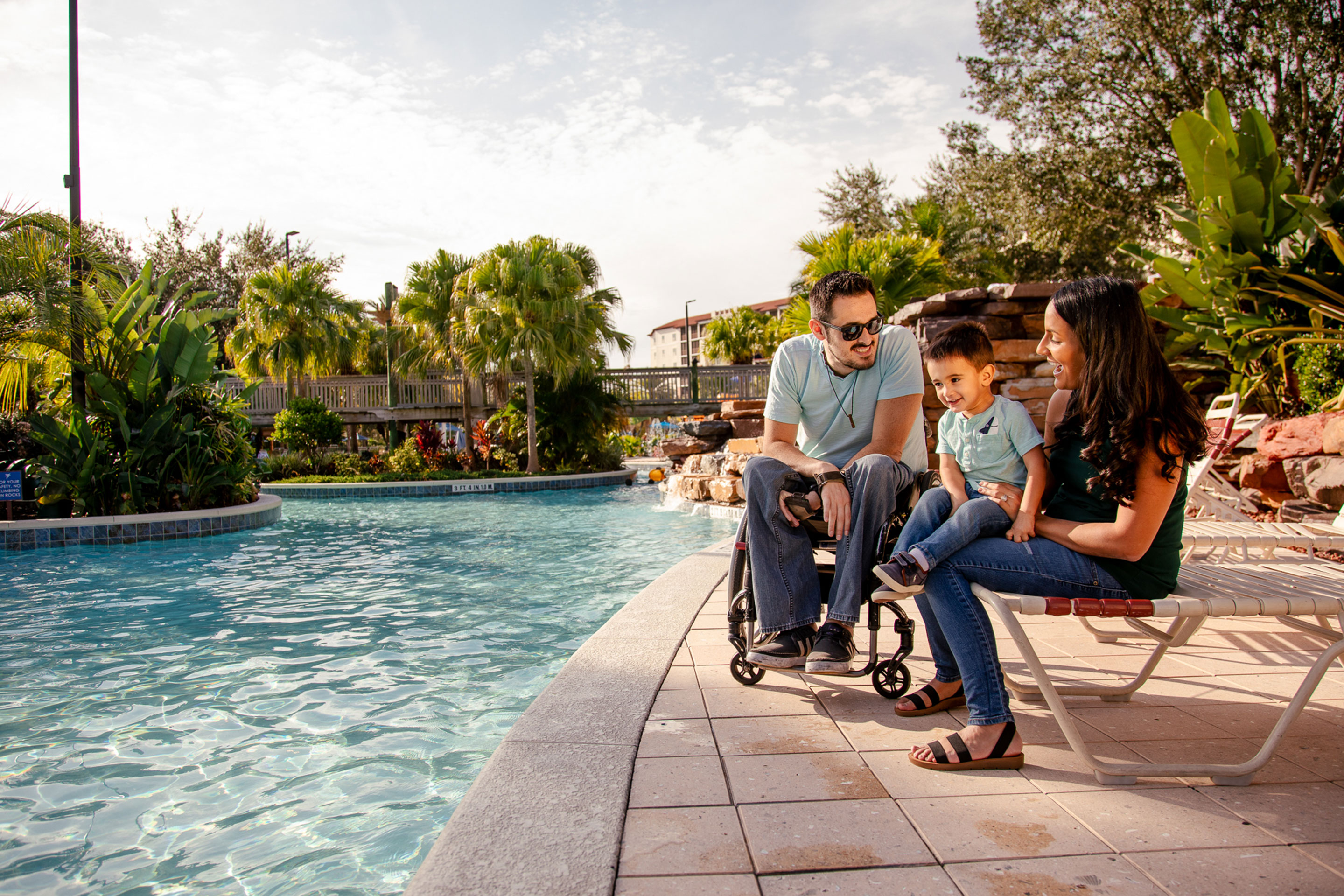 The Pitaluga family at their favorite vacation place: River Island at Orange Lake Resort!