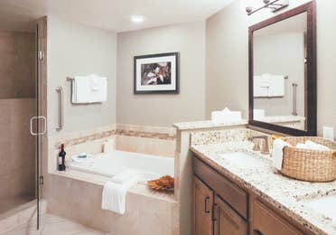 Bathroom in a villa at Orange Lake Resort in Orlando, FL