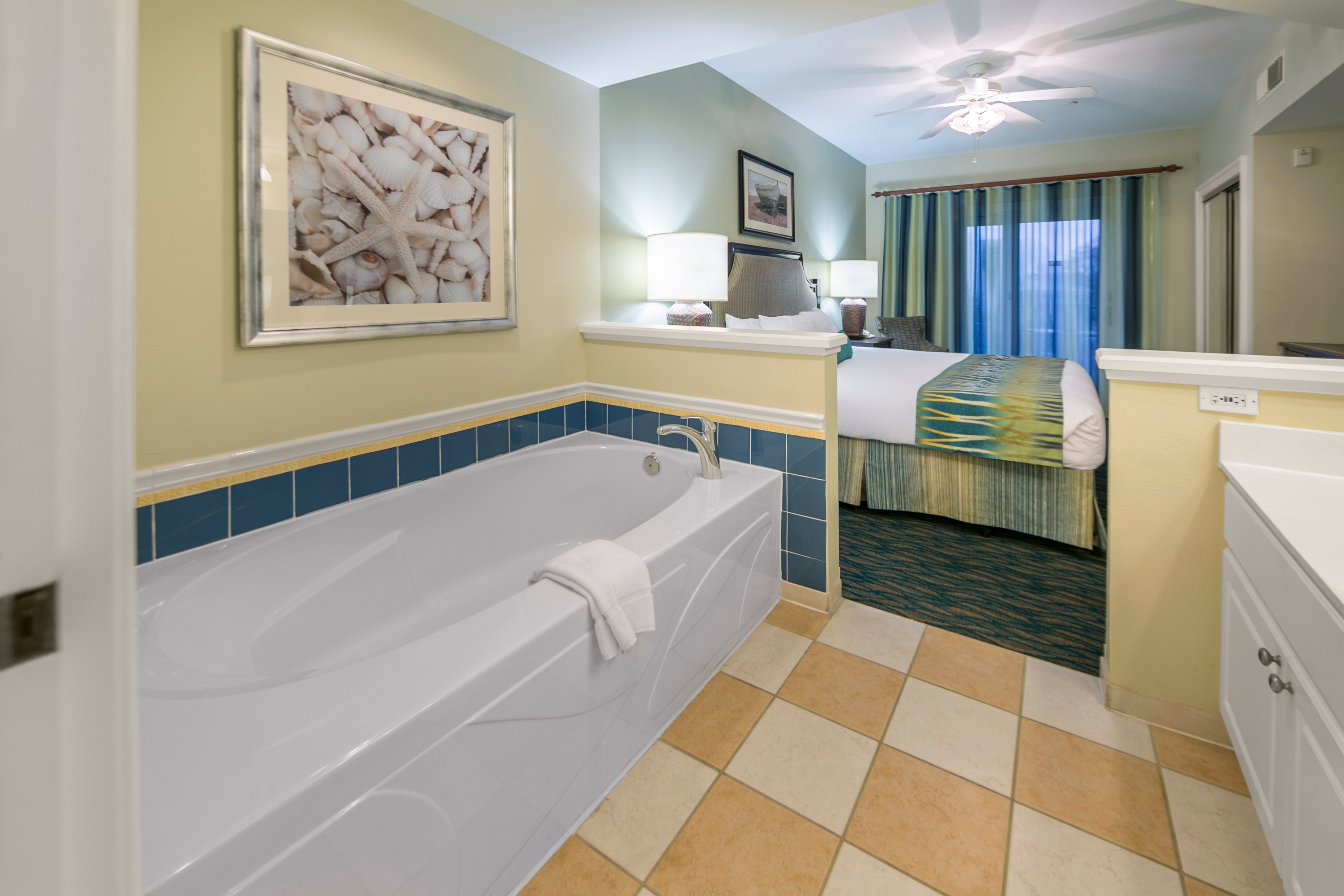 Bathroom in a villa at South Beach Resort