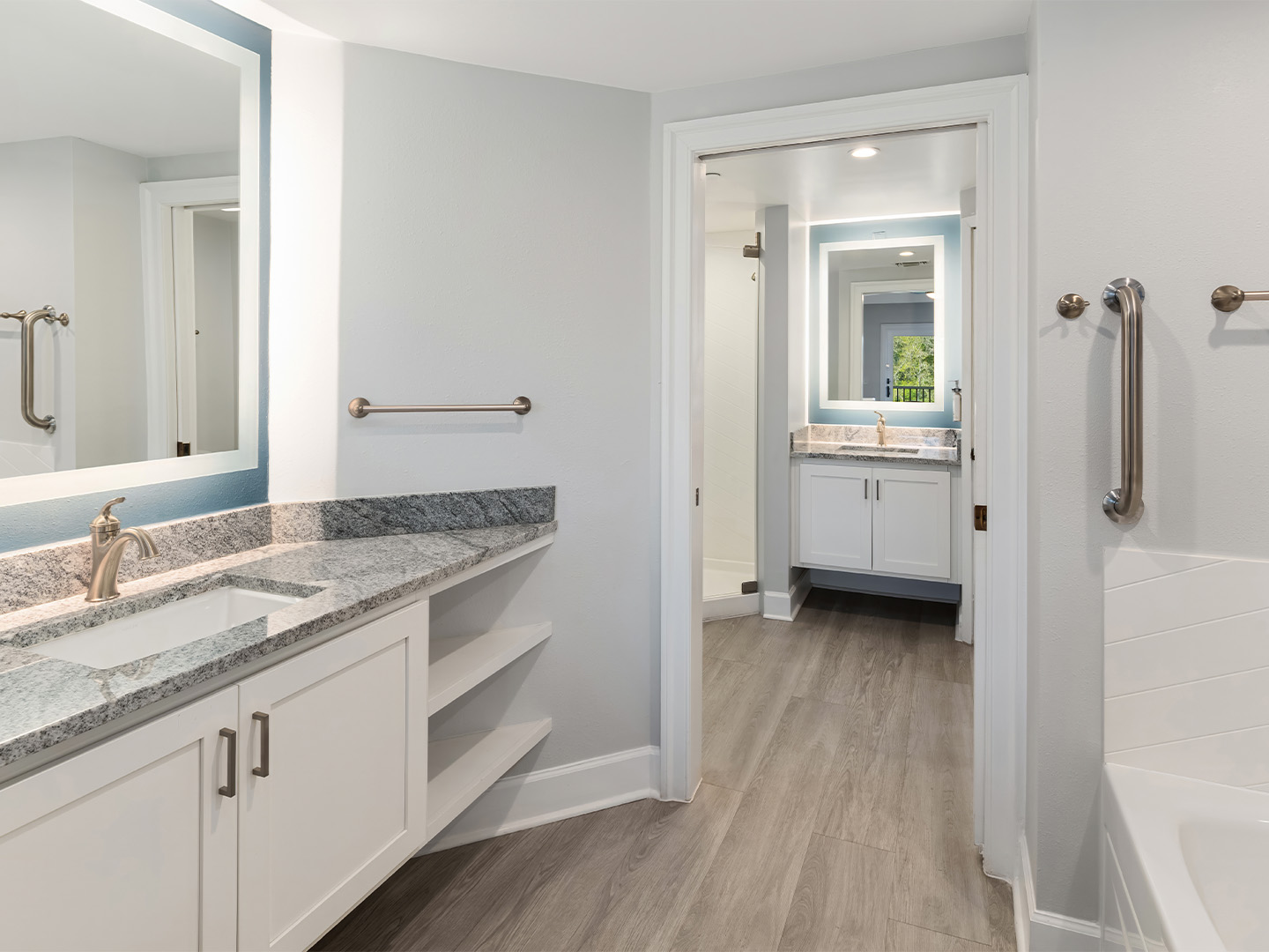 Bathroom in a villa at South Beach Resort