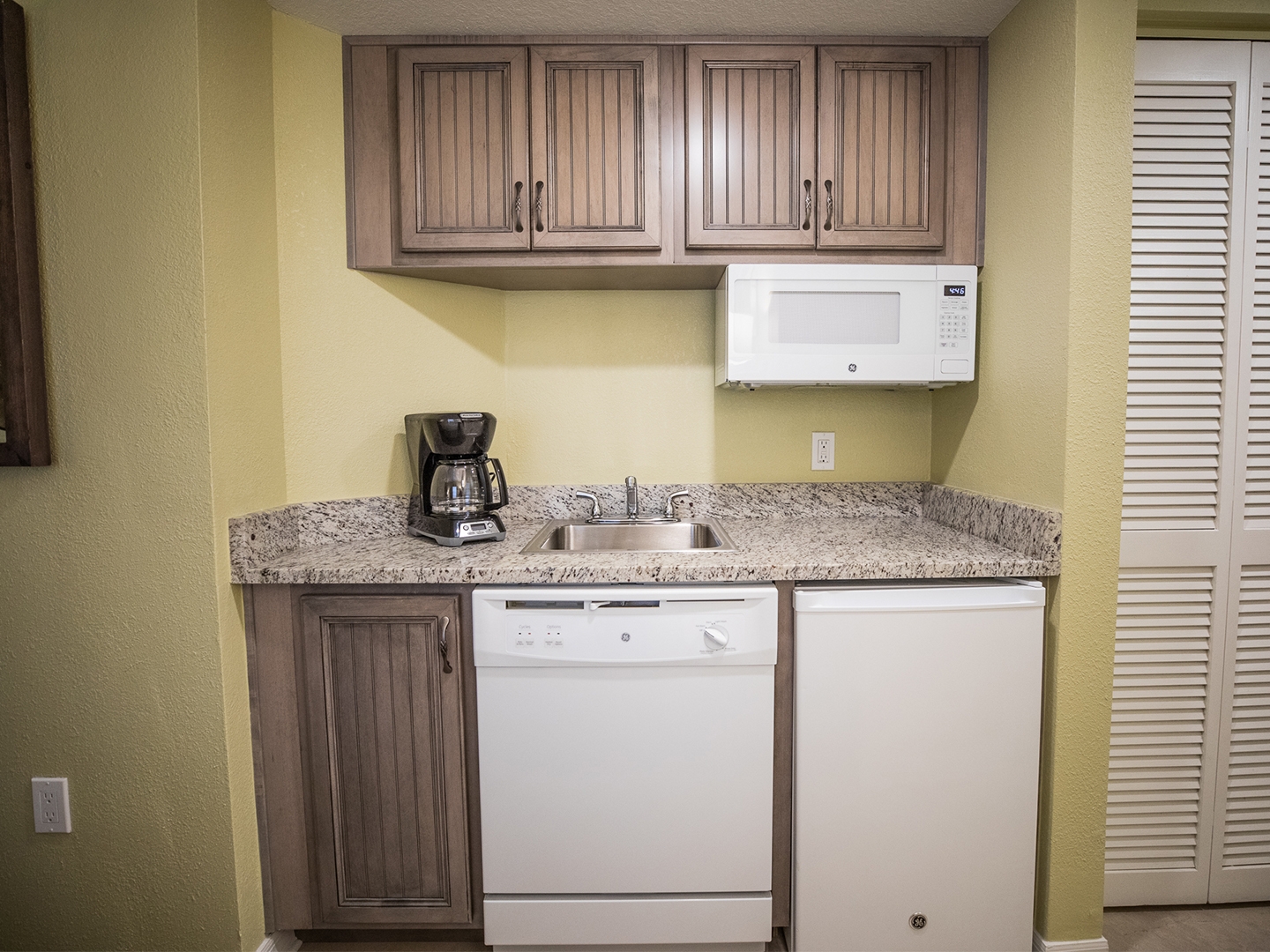 Kitchenette in a villa at Cape Canaveral Beach Resort.