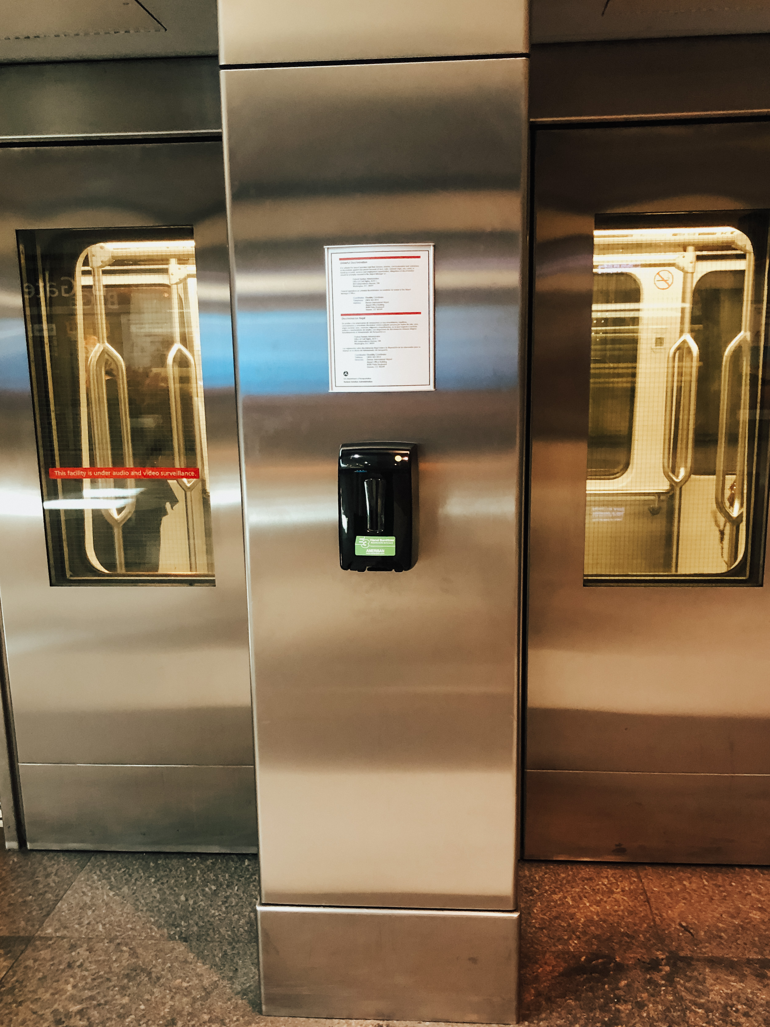 Tram station at airport