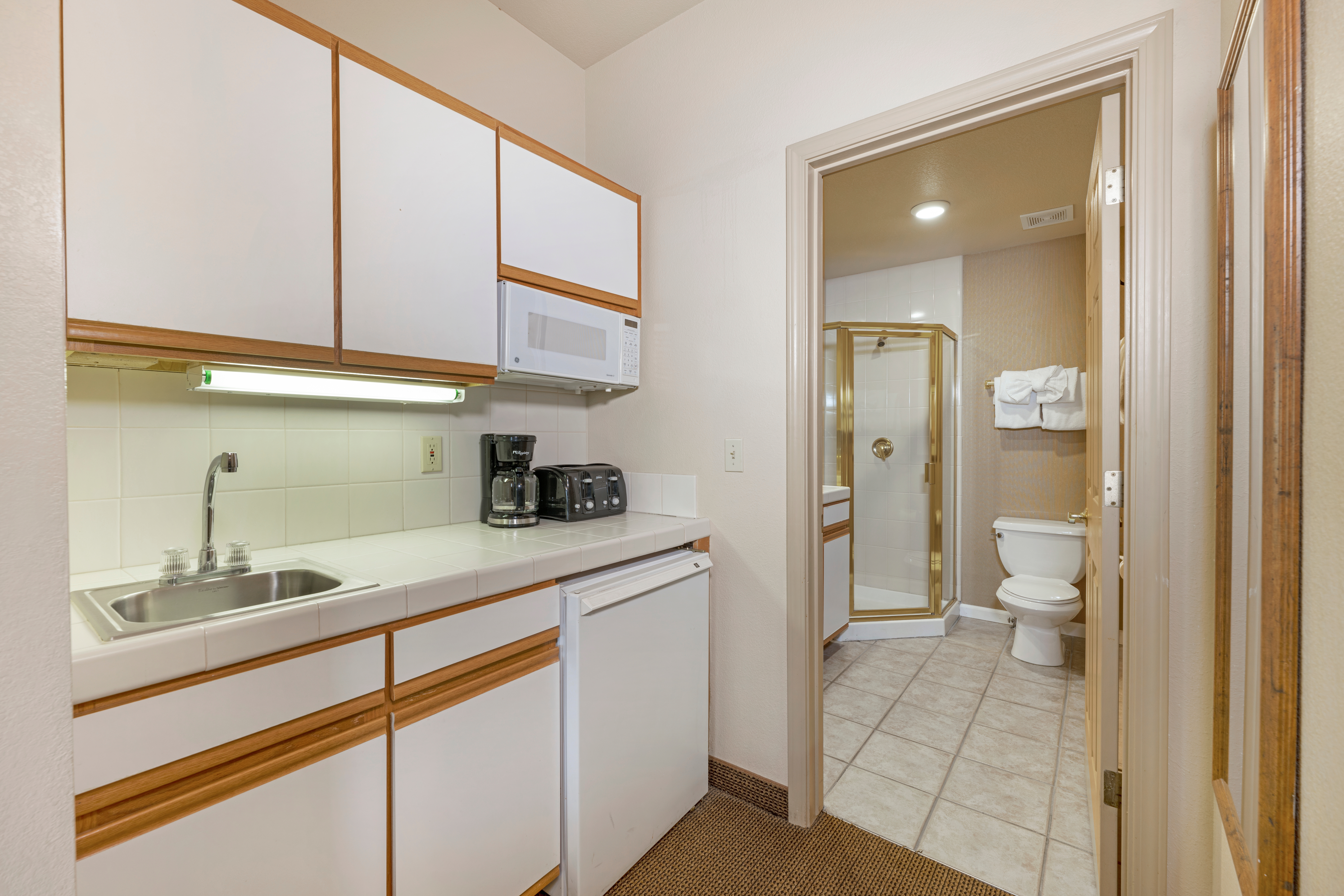 Kitchen in a Ridge Pointe villa at Tahoe Ridge Resort