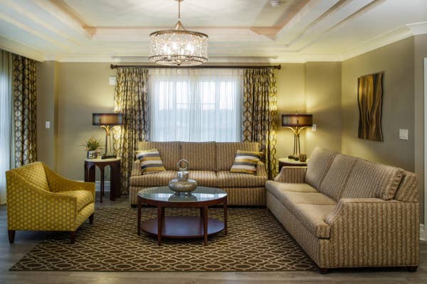 Living room in a Signature Collection villa at South Beach Resort