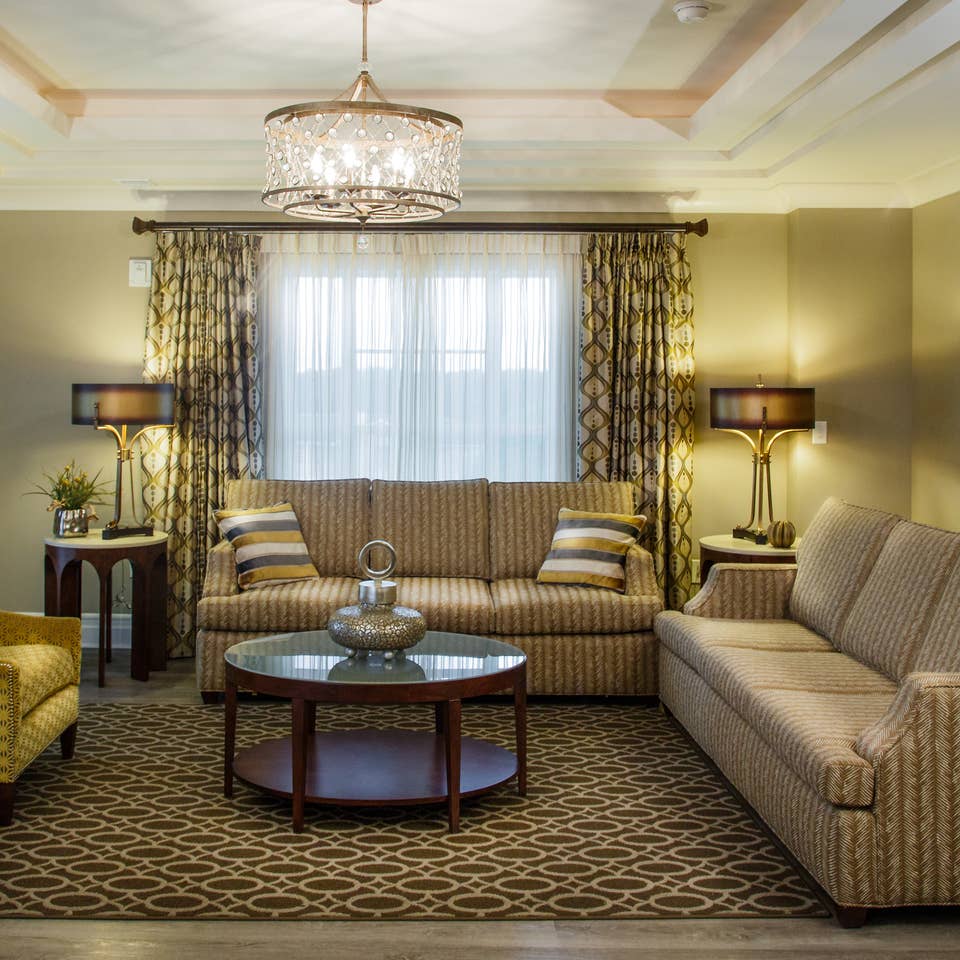 Living room in a Signature Collection villa at South Beach Resort
