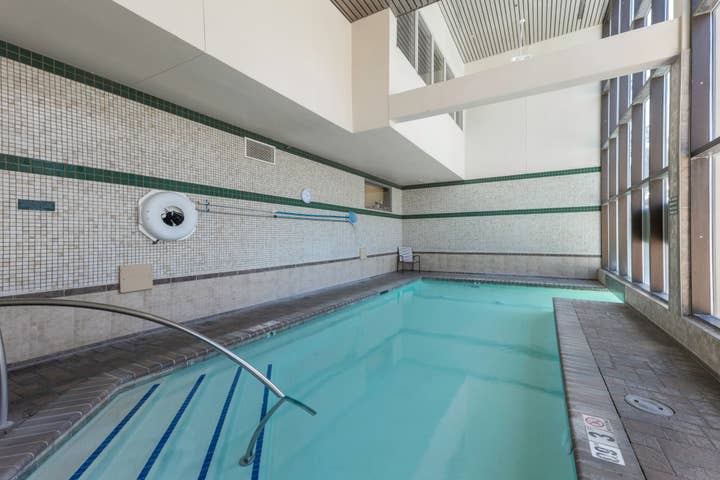 An indoor pool at Tahoe Ridge Resort in Stateline, Nevada.