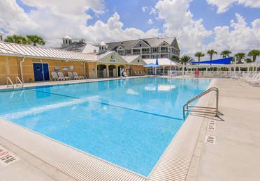 Outdoor pool at Orlando Breeze Resort near Orlando, Florida.