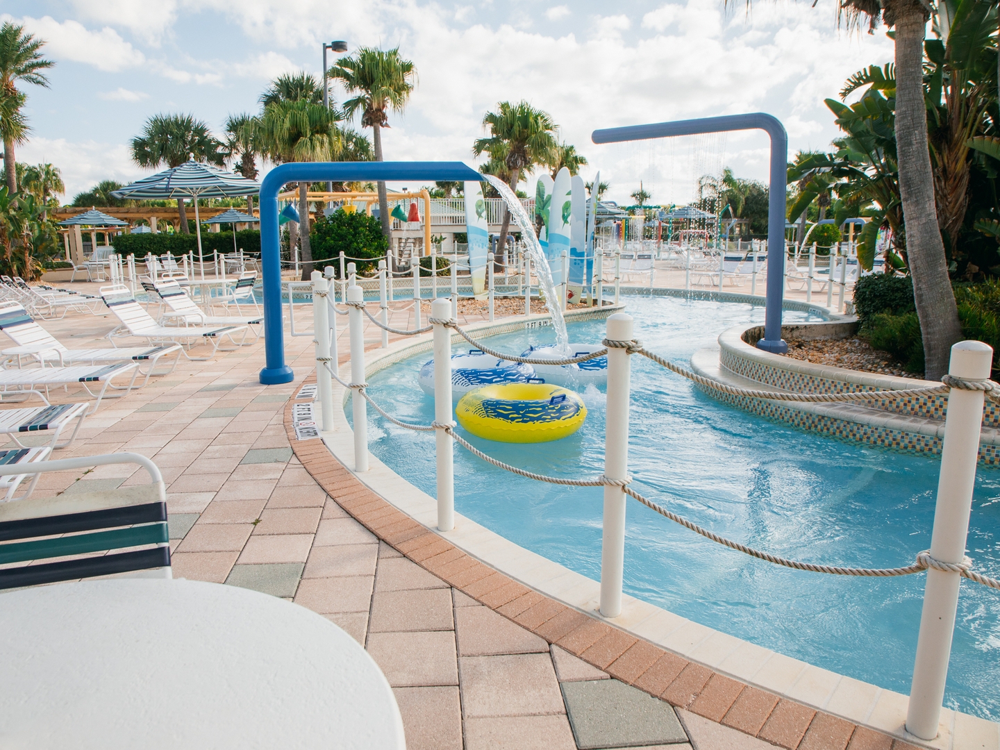 Lazy river at Cape Canaveral Beach Resort in Florida.