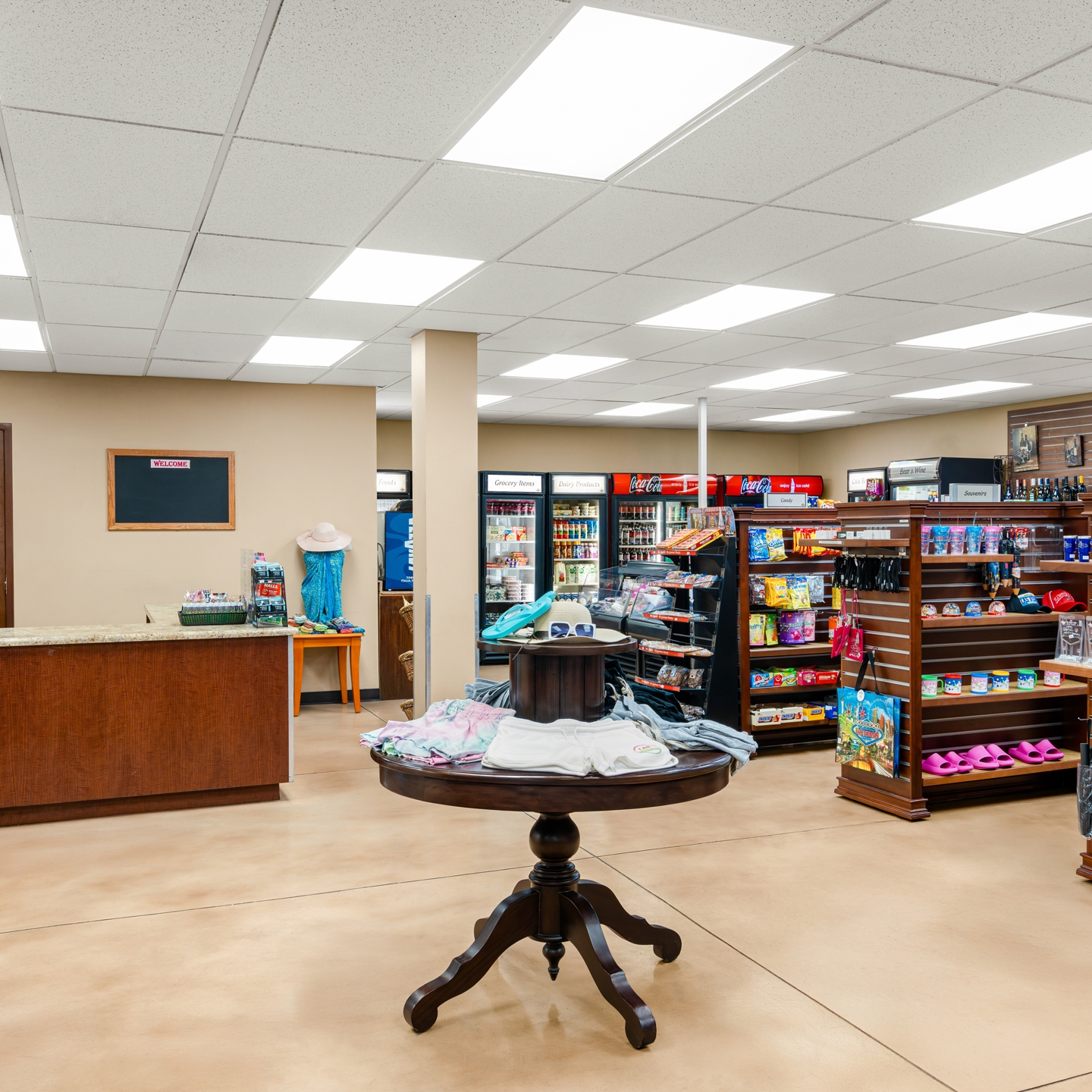 Marketplace with gifts at Desert Club Resort in Las Vegas, Nevada.