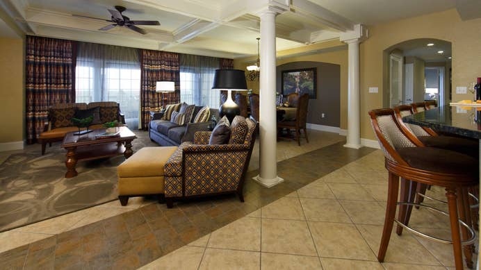 Living room in a Signature Collection villa