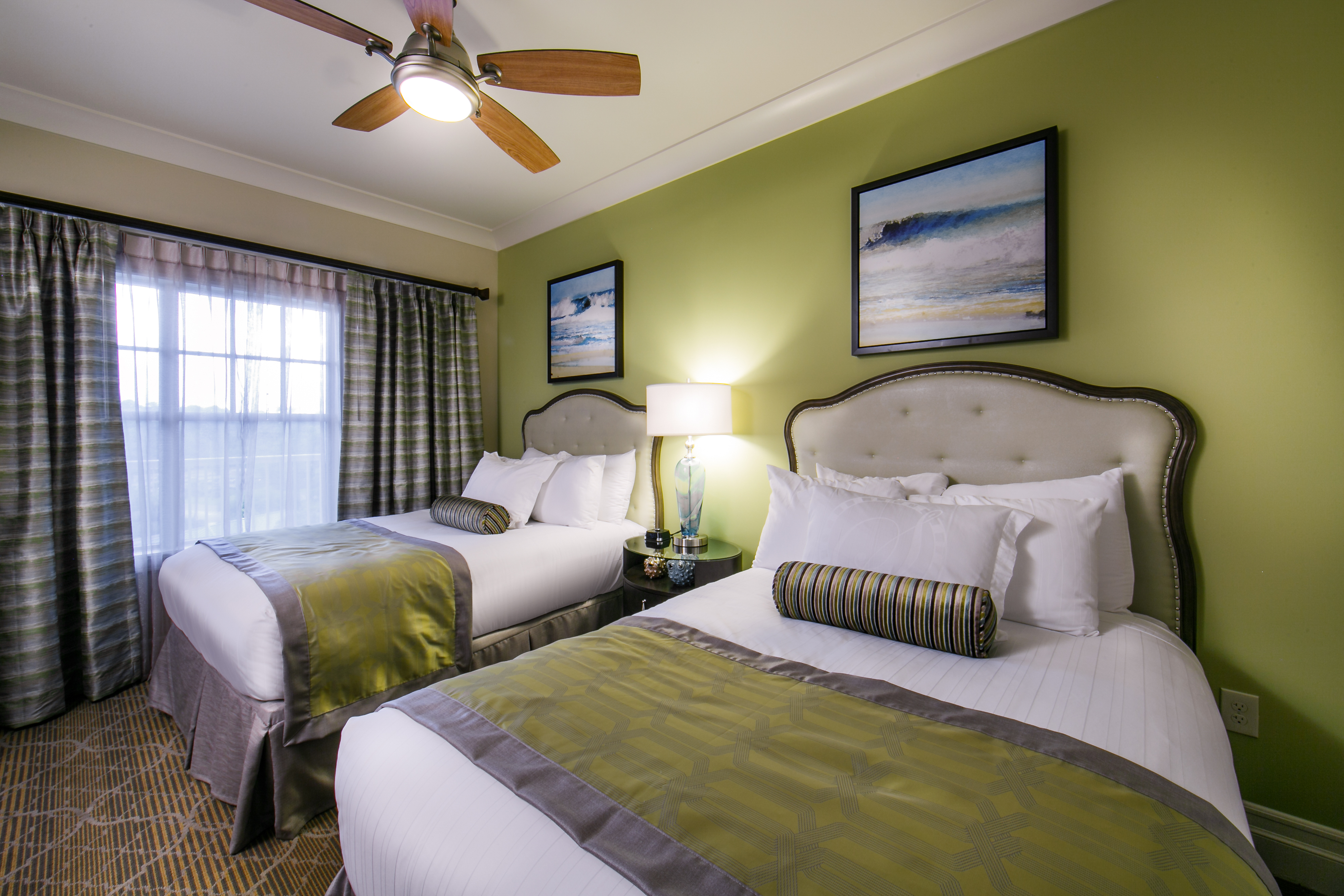 Guest bedroom in a three-bedroom Signature Collection villa at South Beach Resort