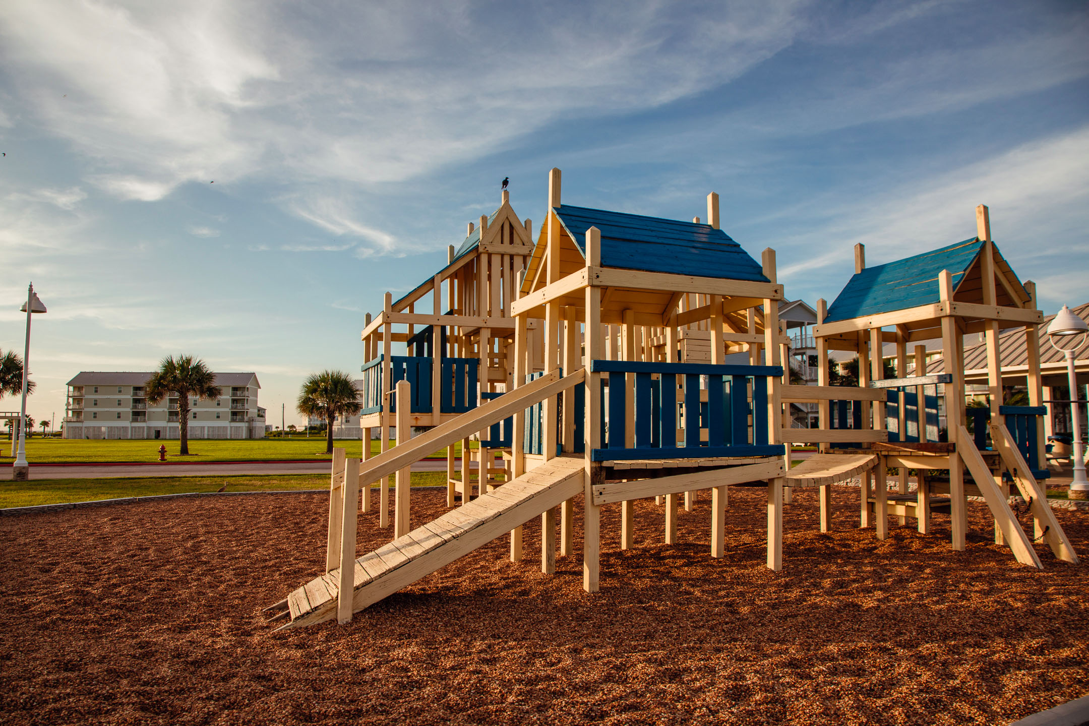 Outdoor playground at Galveston Seaside Resort.