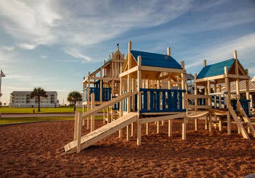 Outdoor playground at Galveston Seaside Resort.